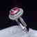 1.53ct Papalaccha Sapphire Ring in 18kt White Gold - 6