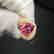 1.19 CTW Tourmaline & VS Diamond Ring 18K - 4