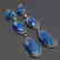 Long 'Blue Symphony' Earrings - 2