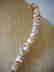 Pearl necklace of pink baroque cultivated Keshi - 7