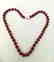 19,2 carats - Necklace Rubis 8 mm Facetados with clasp - 9