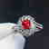 1.1ct SpinelRing in 18kt white Gold