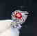 1.1ct SpinelRing in 18kt white Gold - 2