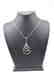 18 carat yellow gold necklace with diamond and emerald - 10