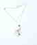 18 carat yellow gold necklace with diamond and emerald - 6