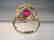 Ring with red Topaze faceted - 8
