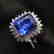 2.52ct Sapphire Ring in 18kt White Gold - 3