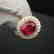 4.12 CTW Tourmaline & VS Diamond Pendant&Ring 18K