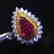 1.08ct Ruby Ring in 18kt White Gold - 2
