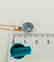 19.2 carat gold necklace With Topaz 10x8mm - 3.7 grams - 8