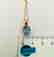 19.2 carat gold necklace With Topaz 10x8mm - 3.7 grams - 9