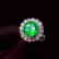 2.27ct Emerald Ring in 18kt white Gold - 3