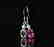 925 silver earring with pink Topaz 4.0ct. - 4