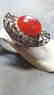 Vtg Carnelian Knuckle Ring - 2