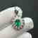 0.785 CTW Emerald & VS Diamond Pendant 18K