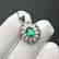 0.785 CTW Emerald & VS Diamond Pendant 18K - 2