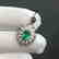 0.785 CTW Emerald & VS Diamond Pendant 18K - 3