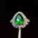 4ct Emerald Ring in 18kt white Gold
