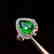 4ct Emerald Ring in 18kt white Gold - 4