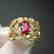 1.0 CTW Tourmaline & VS Diamond Ring 18K