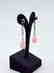 18 carat white gold a pair of Earring with diamond and - 5