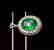 6ct EmeraldPendantin 18kt White Gold - 5