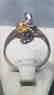 Vtg Citrine Sapphire Ring - 3