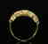 Certified-Exquisite 18KT yellow gold ring with Emerald - 5