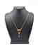 18 carat yellow gold necklace with diamon and ruby - 9