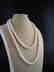 Pearl necklace of white baroque cultured
