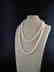 Pearl necklace of white baroque cultured - 3