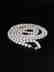 Pearl necklace of white baroque cultured - 4