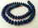 Blue sapphire necklace separated by hematite with gold - 4