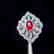 1.05ct Ruby Ring in 18kt white Gold