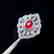 1.05ct Ruby Ring in 18kt white Gold - 3