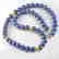 Lapis lazuli Necklace with Golden Accents