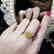 2.01 CTW Yellow Diamond & VS Diamond Ring 18K - 3