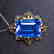 20.90 CTW Topaz & VS Diamond Pendant 18K - 6