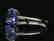Tanzanite ring with 18k white gold - 3