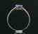 Tanzanite ring with 18k white gold - 4