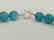 14mm Aquamarine Stone Necklace and 14mm Ruby Stone with - 5