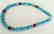 14mm Aquamarine Stone Necklace and 14mm Ruby Stone with - 7