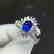 1.3ct Sapphire Ring in 18kt White Gold - 3