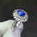 1.3ct Sapphire Ring in 18kt White Gold - 4