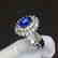 1.3ct Sapphire Ring in 18kt White Gold - 6