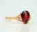 Certified-Exquisite Garnet ring with 18k rose gold - 2