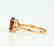 Certified-Exquisite Garnet ring with 18k rose gold - 4