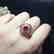 0.95ct Ruby Ring in 18kt white Gold - 5