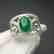 2.015 CTW Emerald & VS Diamond Ring 18K