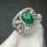 2.015 CTW Emerald & VS Diamond Ring 18K - 3